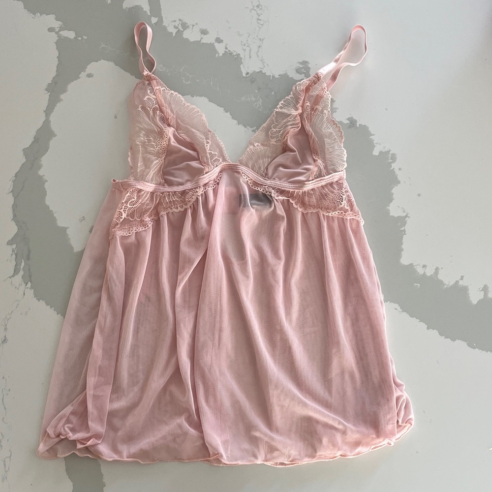 RACHEL Rachel Roy Soft Pink Lace Chemise